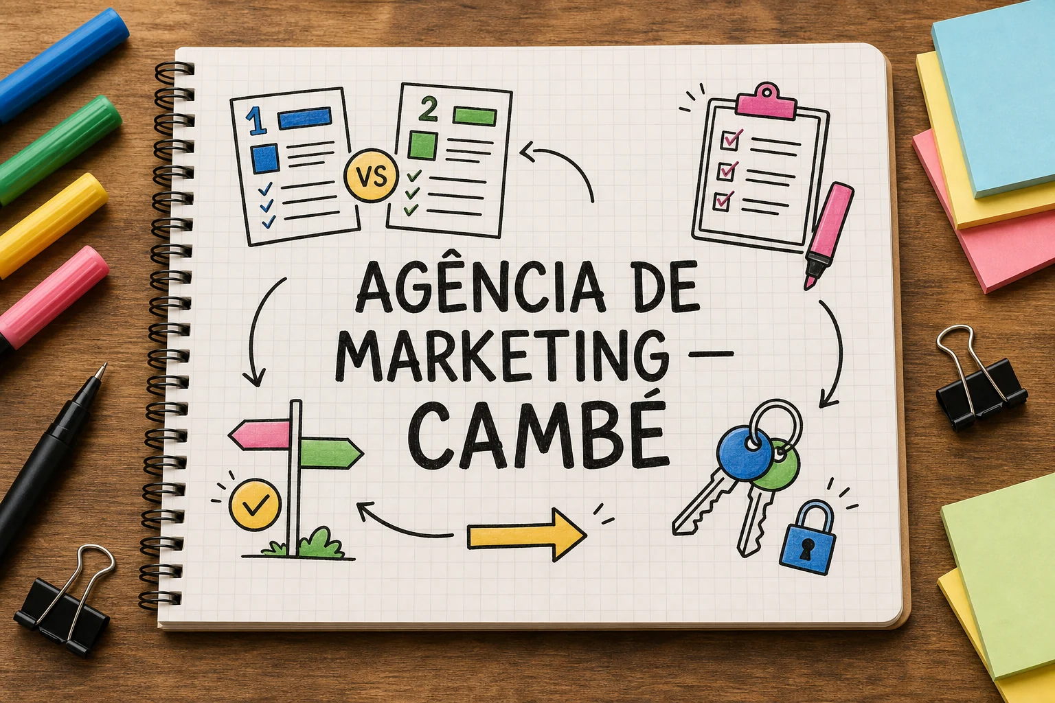 agência de marketing digital em Cambé representado por planejamento, canais e decisões comerciais