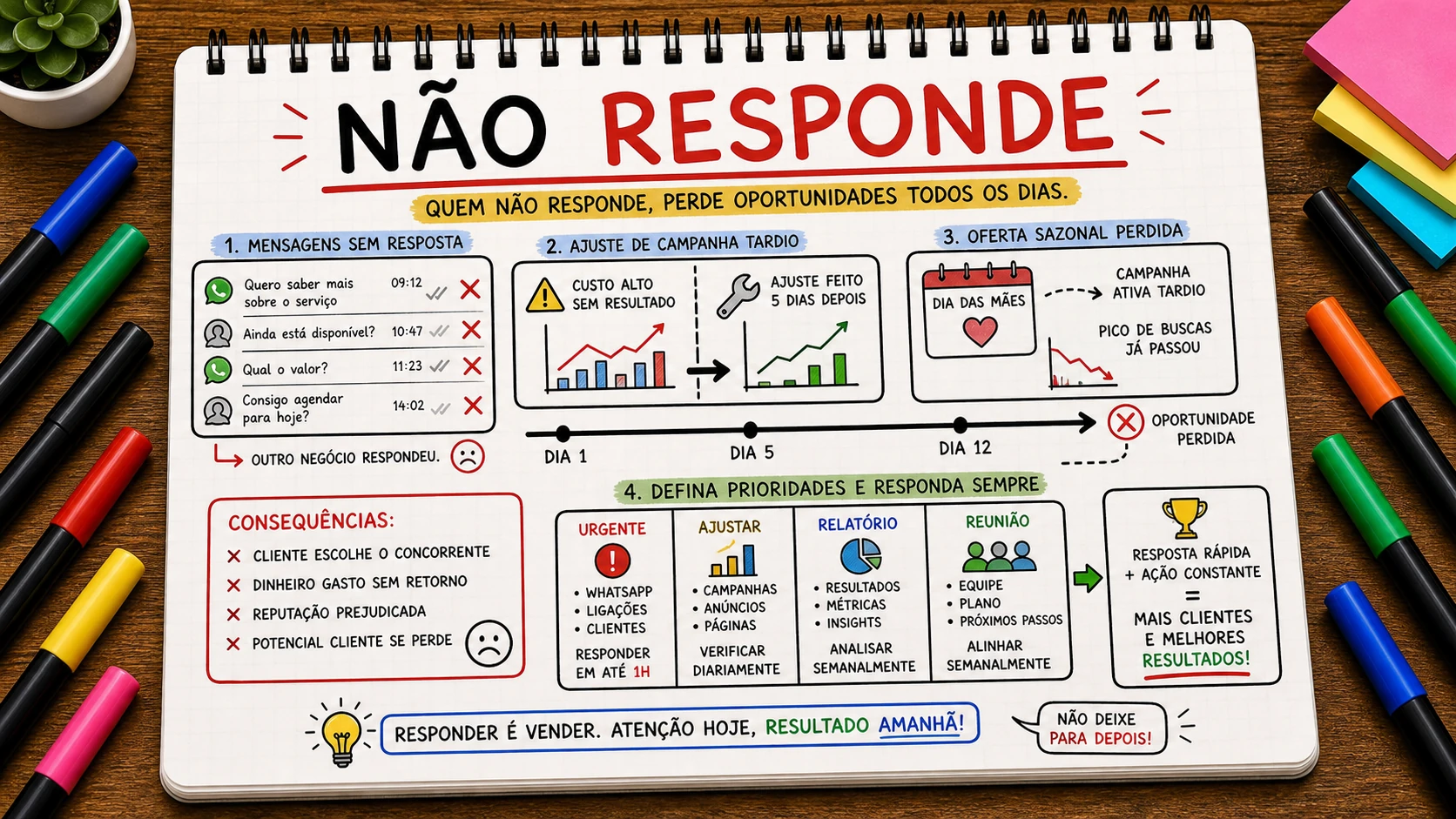 agência de marketing não responde com diagnóstico claro para empresa de Bauru