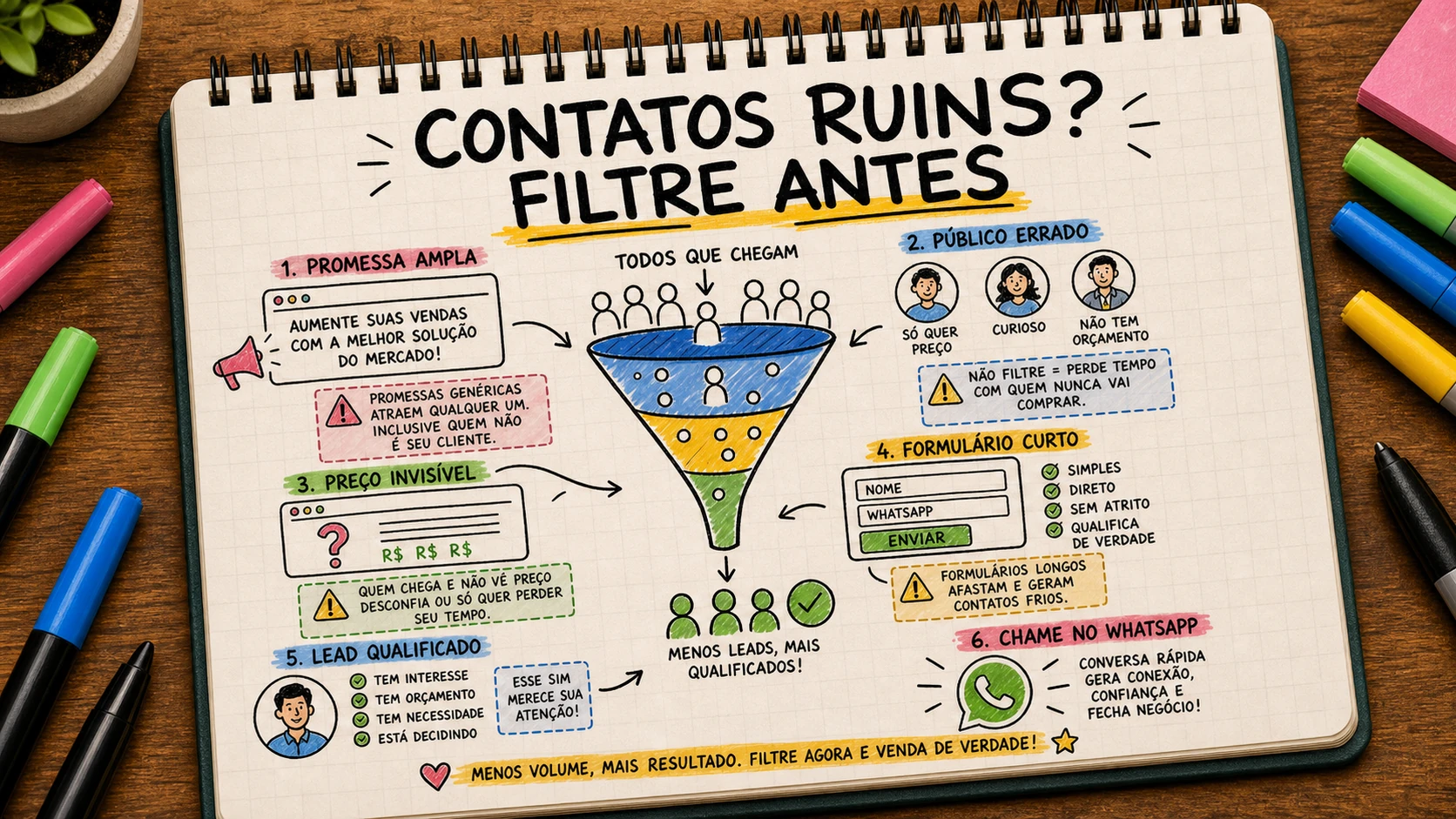 Anúncios trazem contatos ruins explicado com clareza para empresas em Bauru