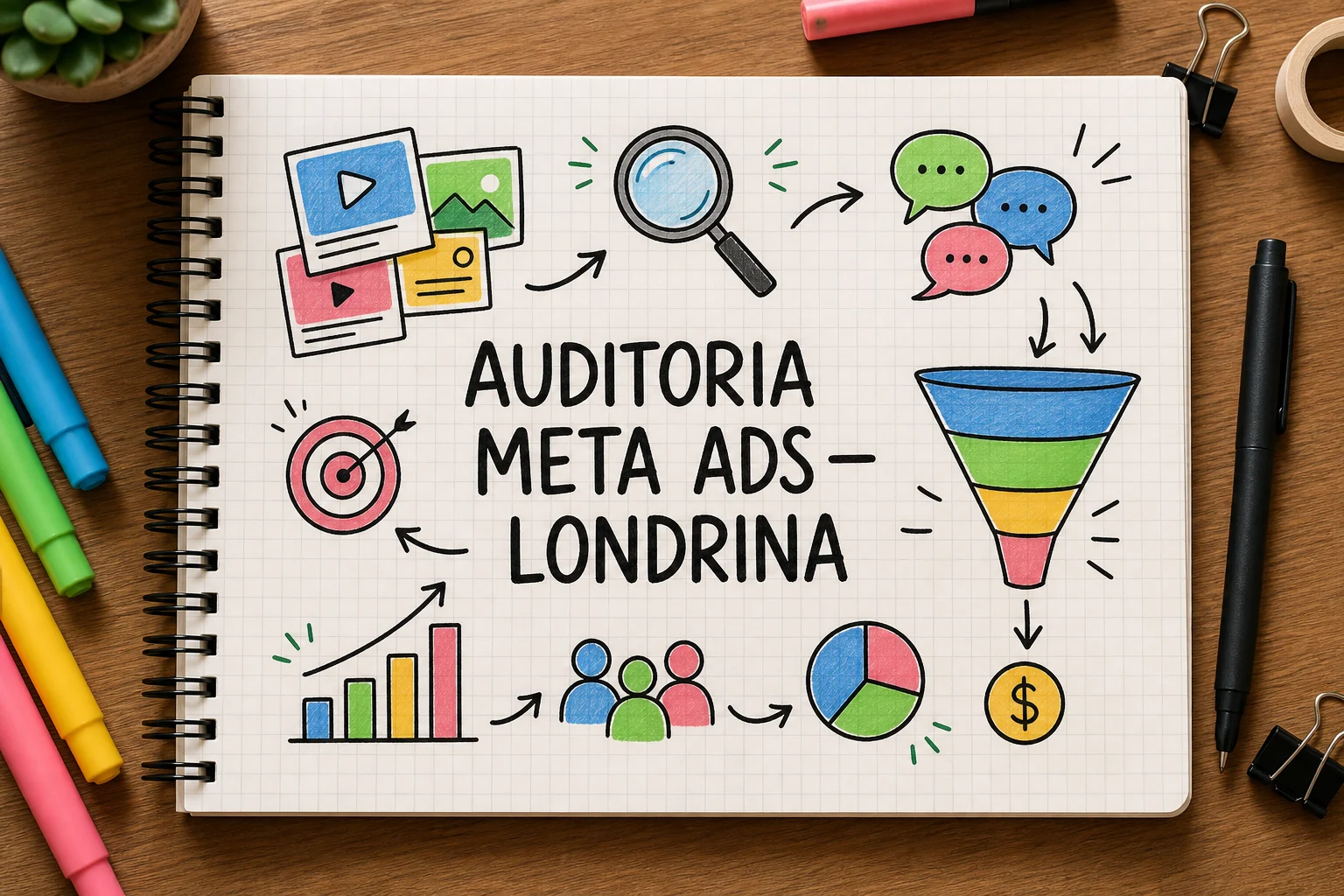 Auditoria de Meta Ads em Londrina, com planejamento, métricas e decisões comerciais