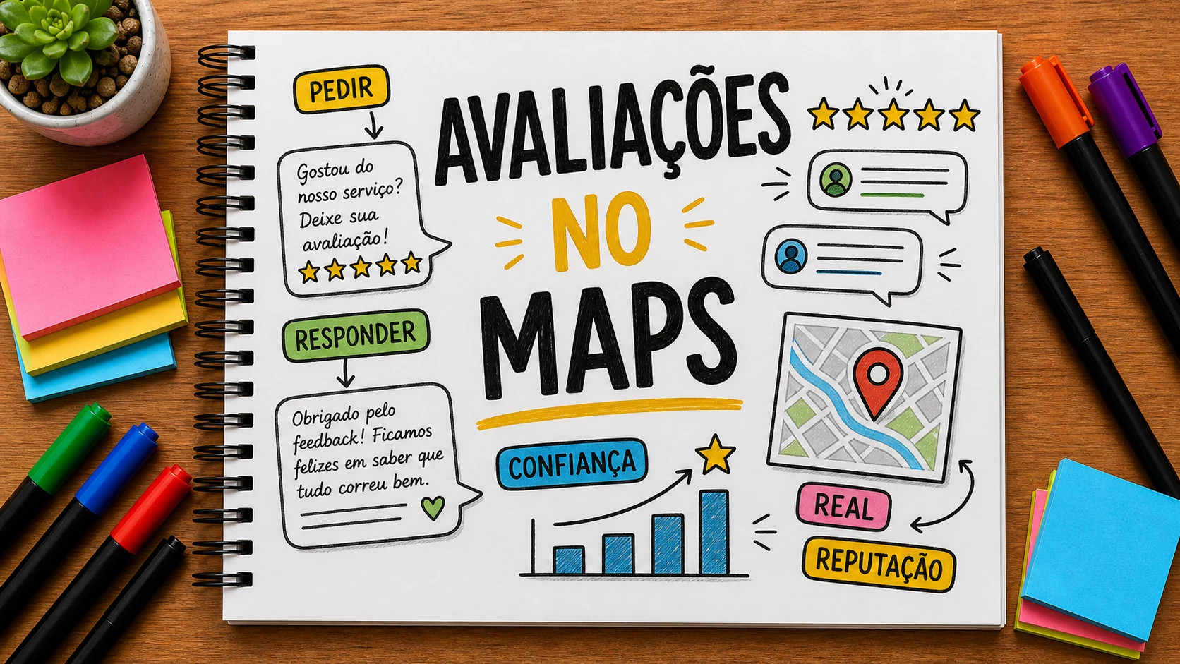 avaliações ajudam aparecer no Google Maps com reputação local real