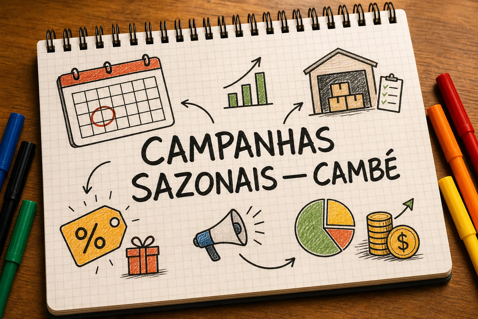 Campanhas sazonais em Cambé, com planejamento, métricas e decisões comerciais
