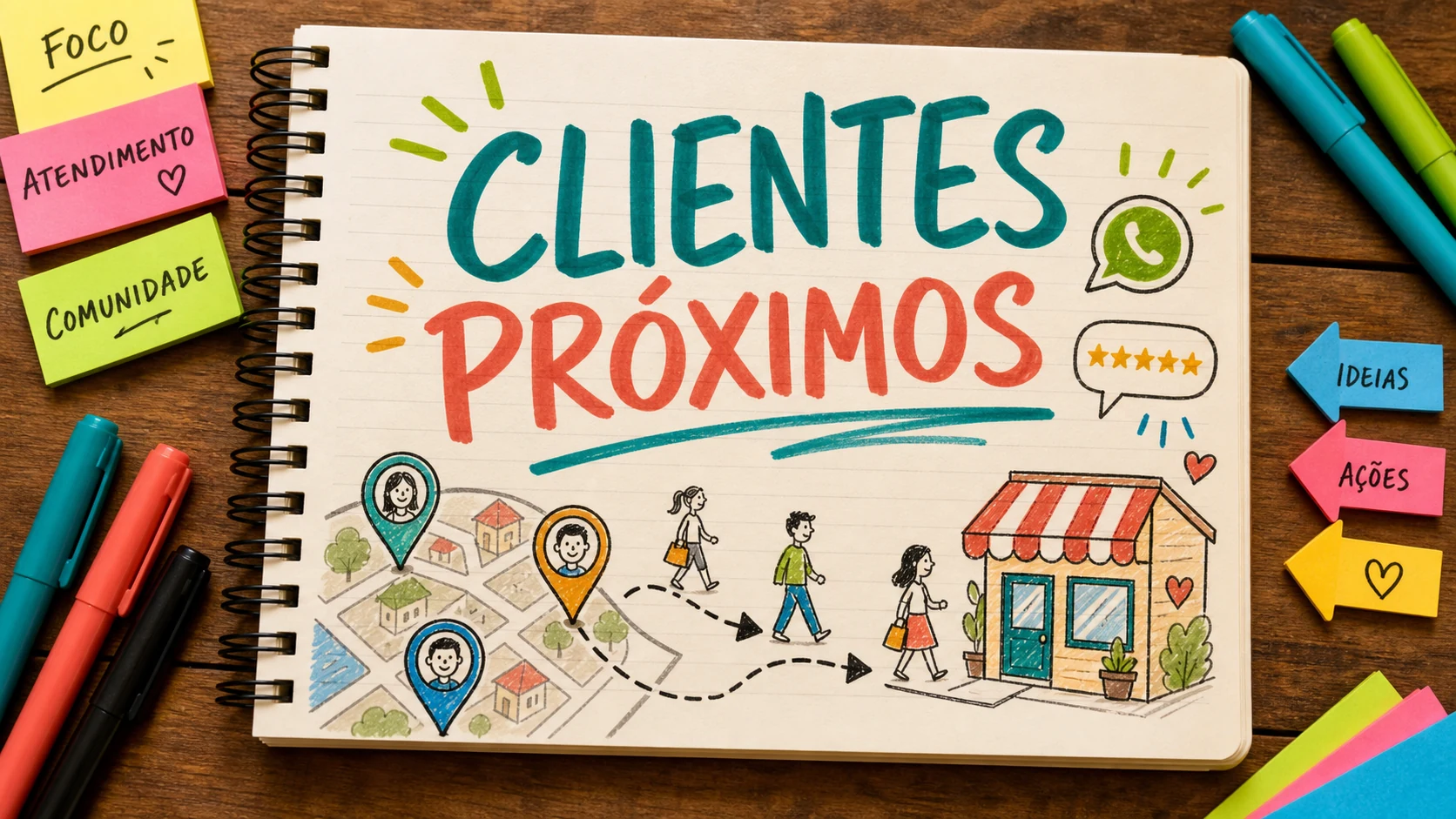 aparecer para clientes próximos ampliando indicação com presença local organizada