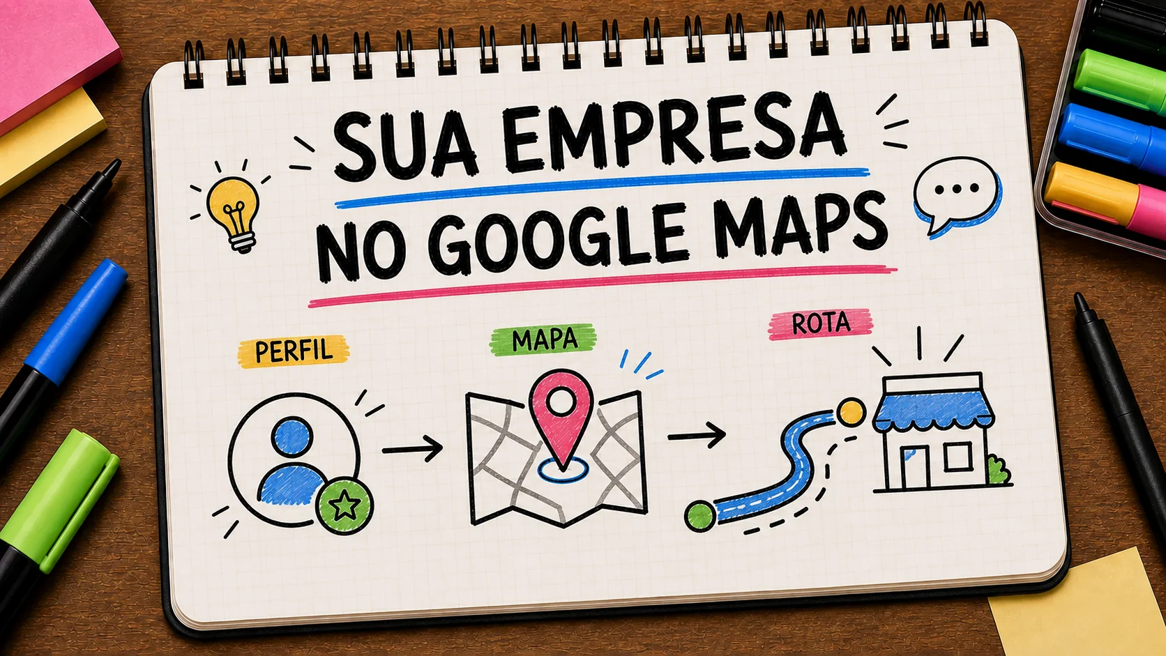 como colocar empresa no Google Maps representado como caminho entre anúncio, contato e