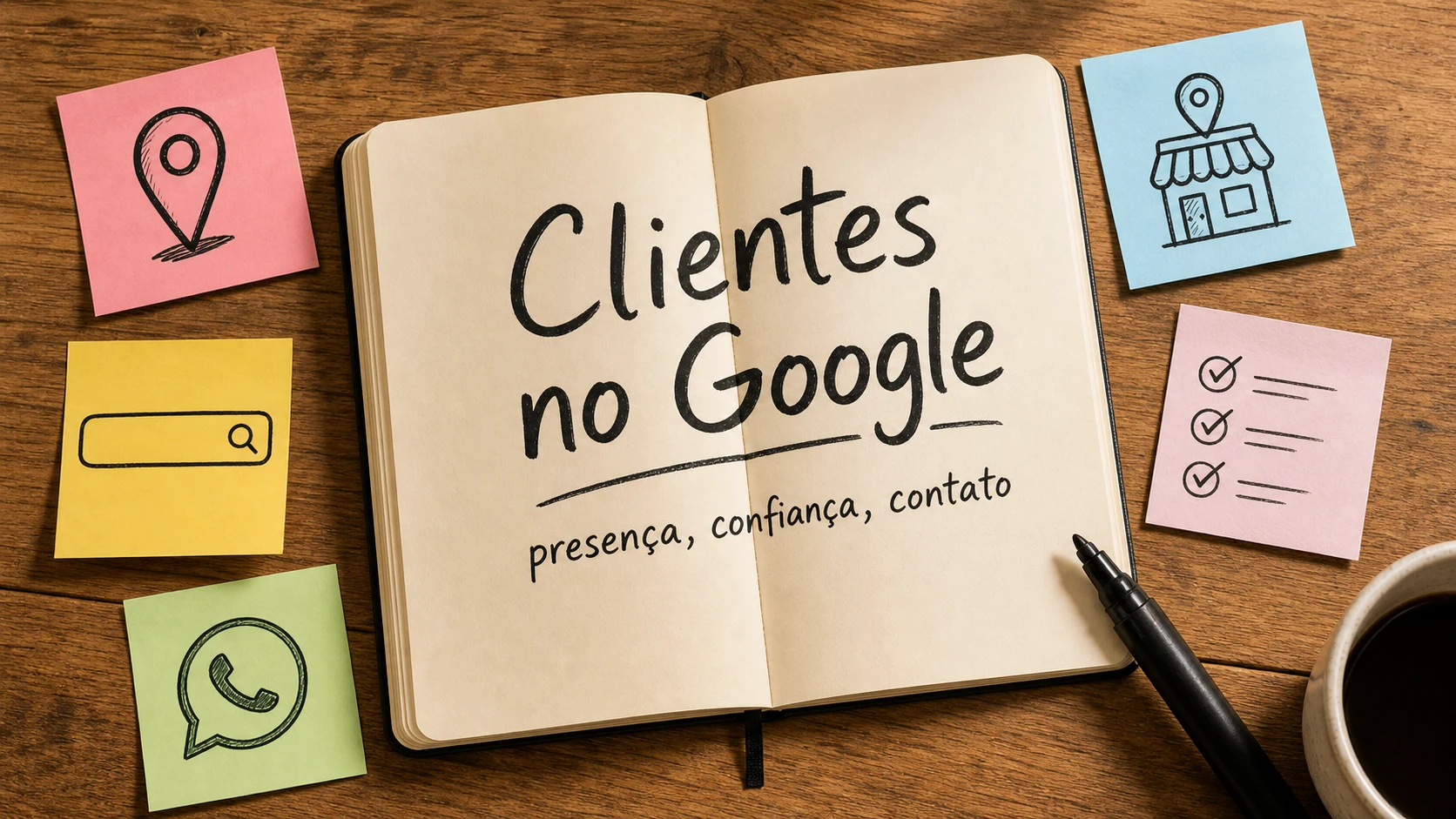 como conseguir mais clientes no Google com perfil, site, avaliações e WhatsApp organizados