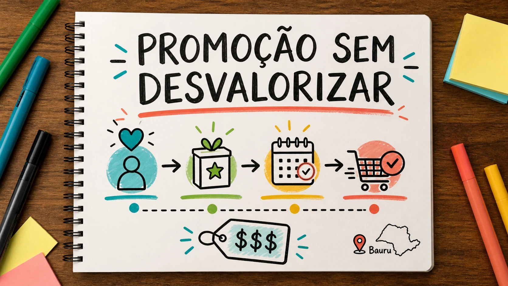 como divulgar promoção com motivo, prazo, público e canal definidos
