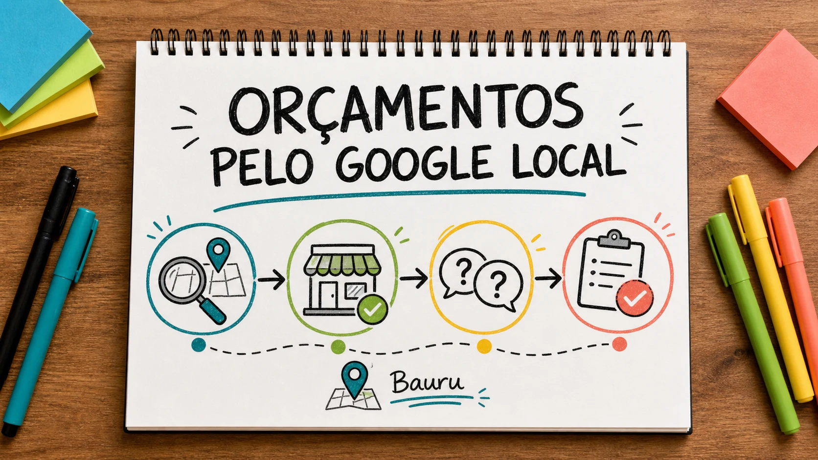 como conseguir mais orçamentos pelo Google local com página de serviço e WhatsApp organizado