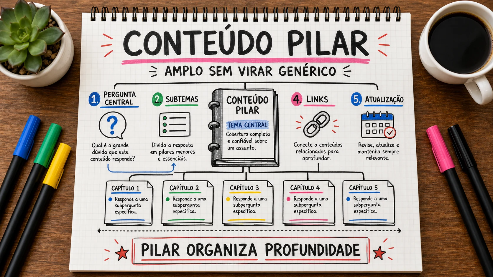 Conteúdo pilar representado em uma cena editorial sobre escolha, contexto e decisão.