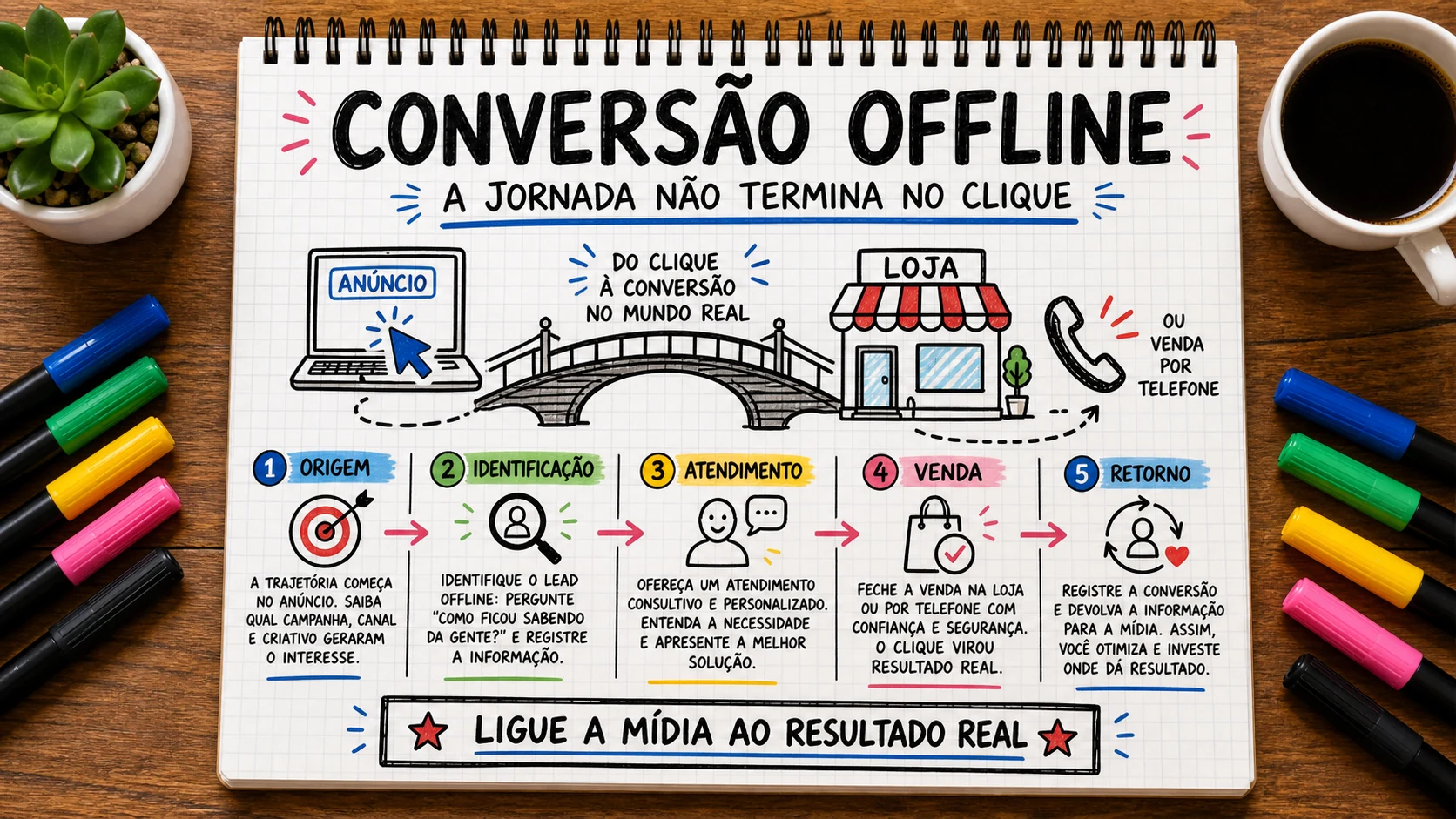 Conversão offline representado em uma cena editorial sobre escolha, contexto e decisão.