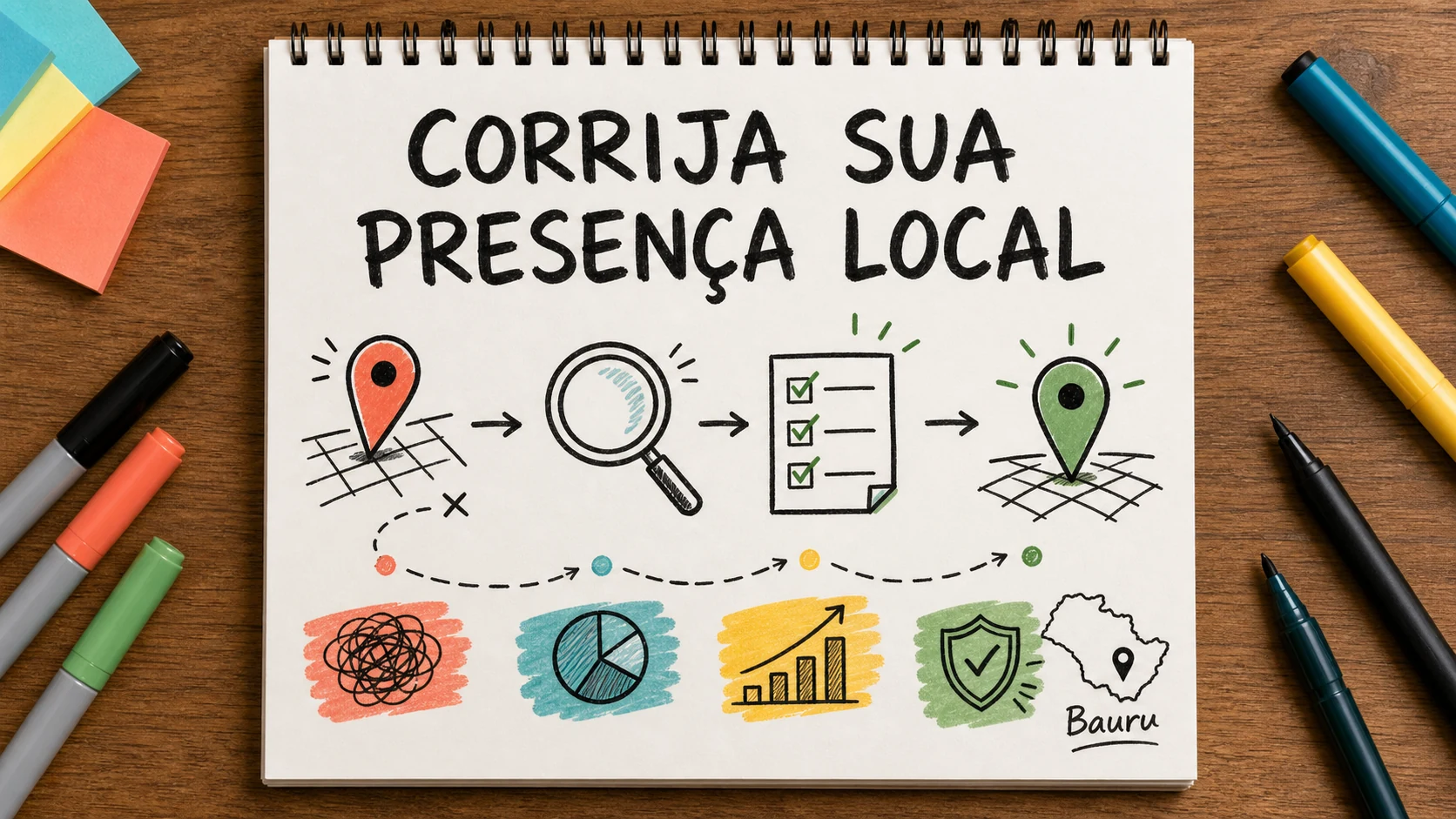 empresa não aparece perto de mim com correções de perfil, site e reputação local