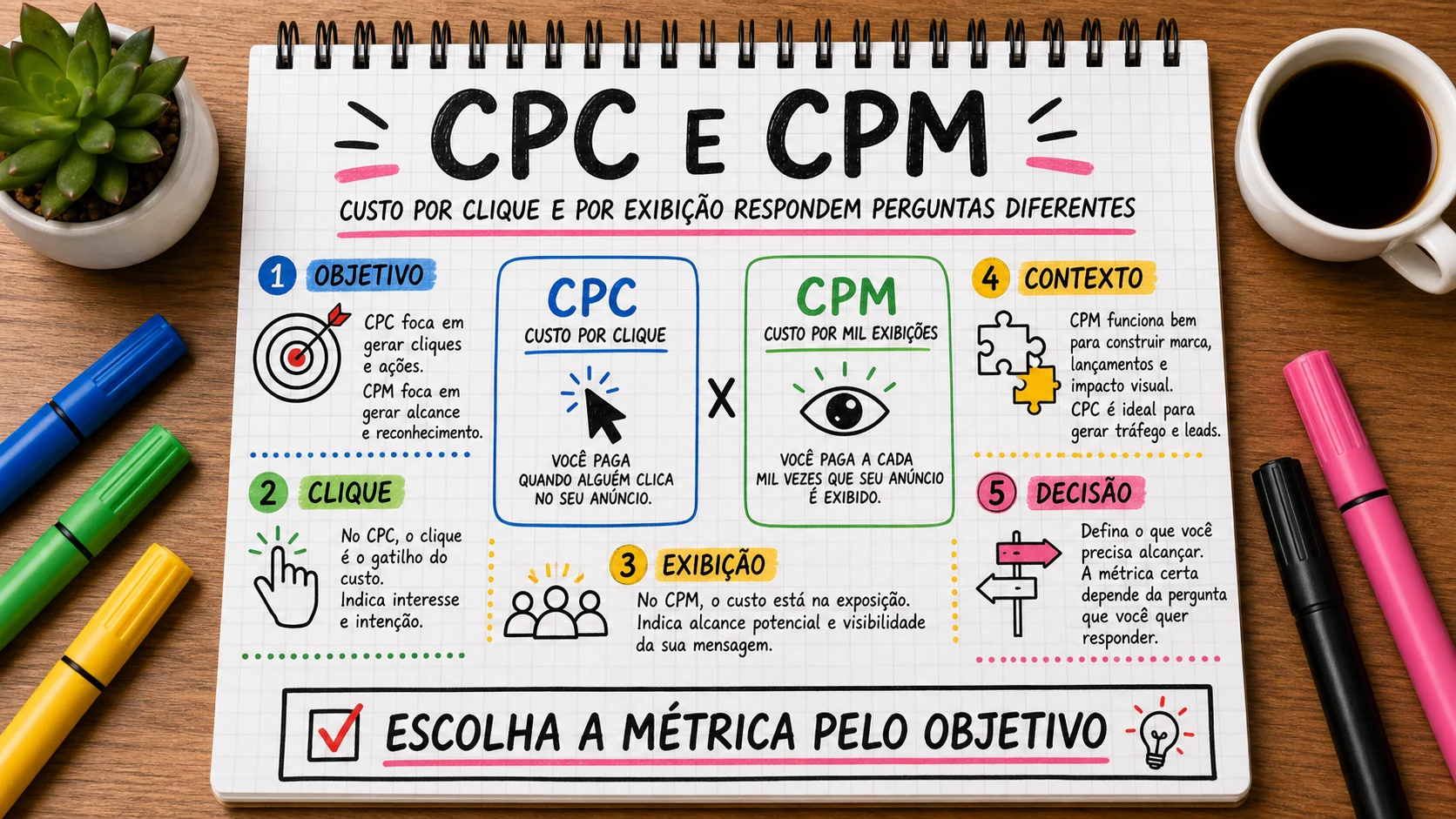 CPC e CPM representado em uma cena editorial sobre escolha, contexto e decisão.
