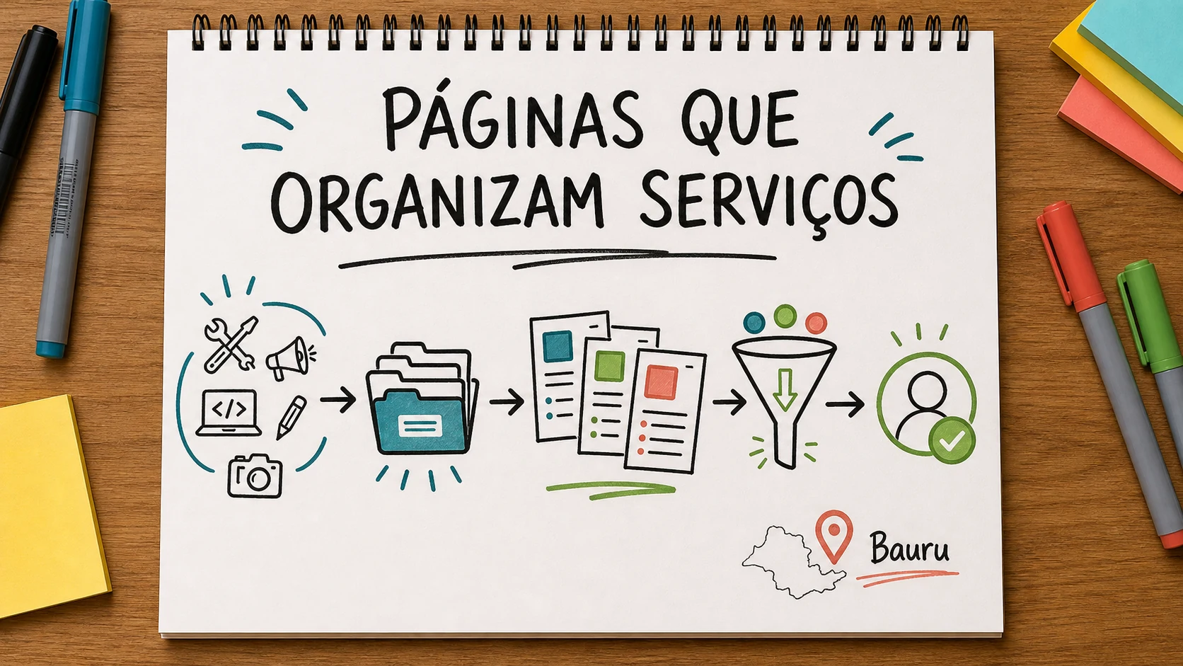 site com páginas de serviço preço definido por escopo e prioridade