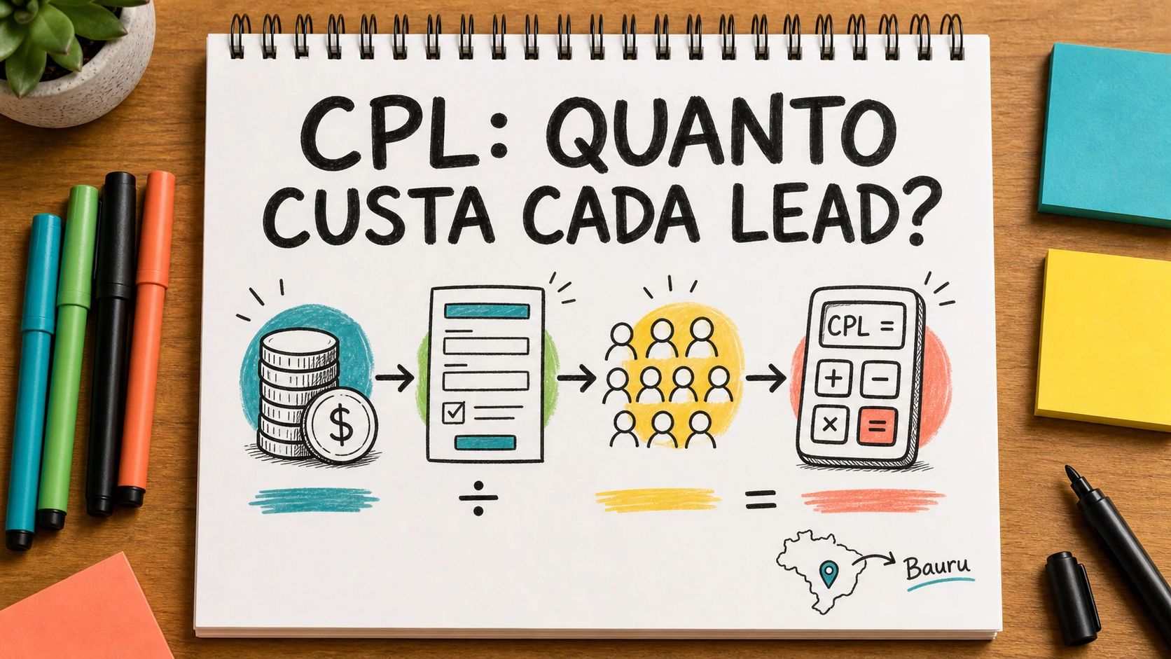 Custo por lead CPL representado em uma cena editorial sobre escolha, contexto e decisão.