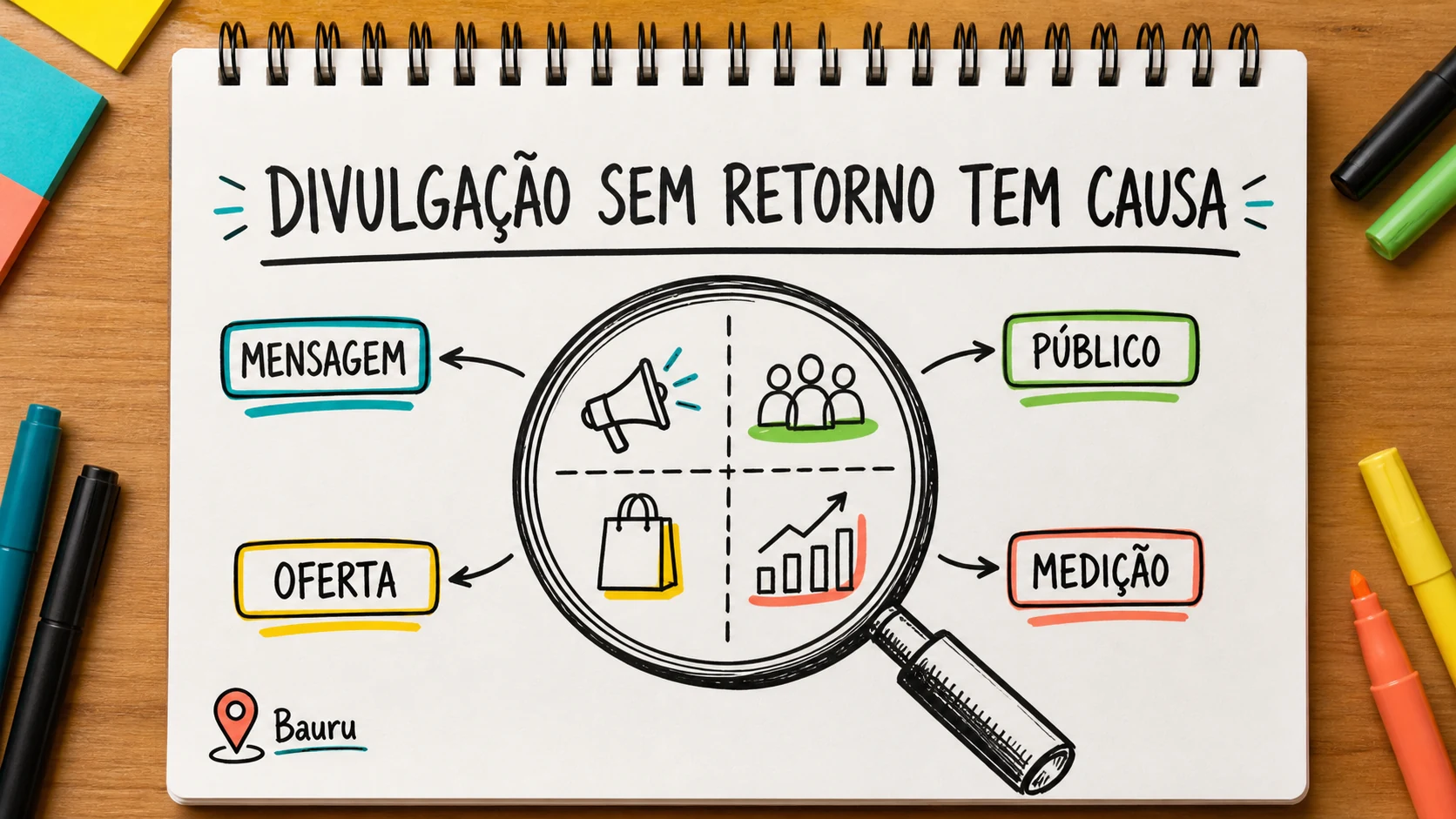 empresa investe em divulgação mas não tem retorno em planejamento visual para negócios locais