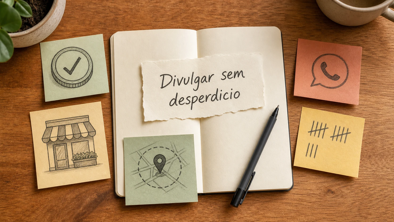 divulgar empresa local com canais, oferta, medição e contato organizados