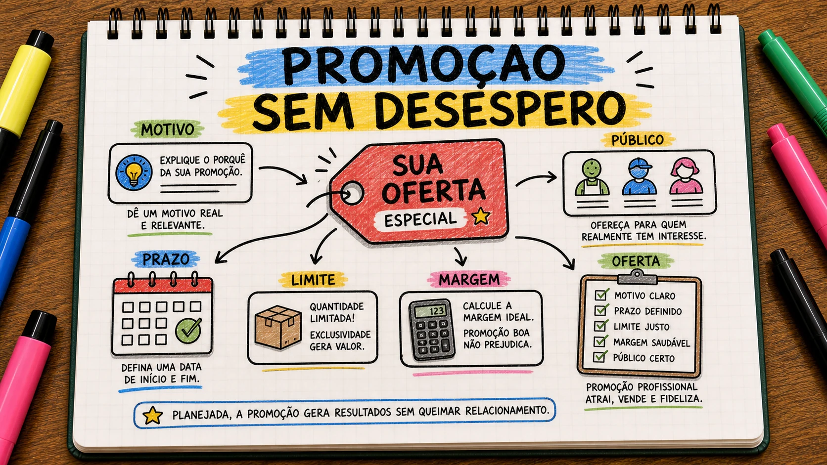 Como divulgar promoção sem parecer desesperado com prazo e margem clara