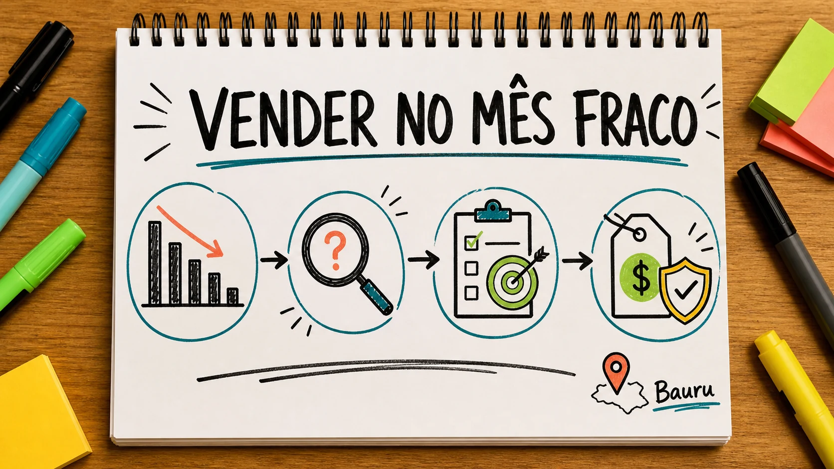 divulgar promoção para vender mais em período fraco sem perder margem
