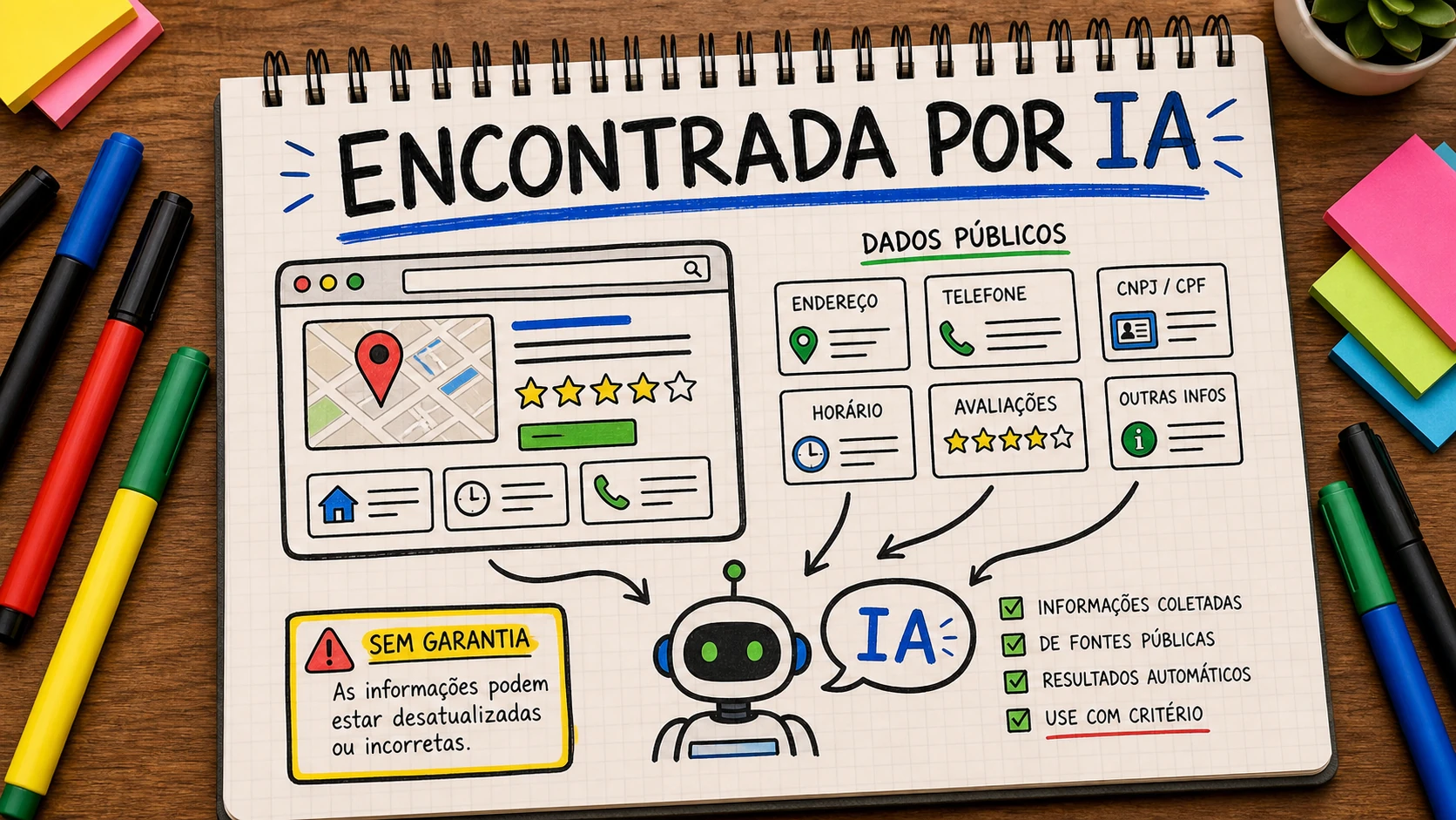 empresa encontrada por IA com site claro e dados públicos organizados