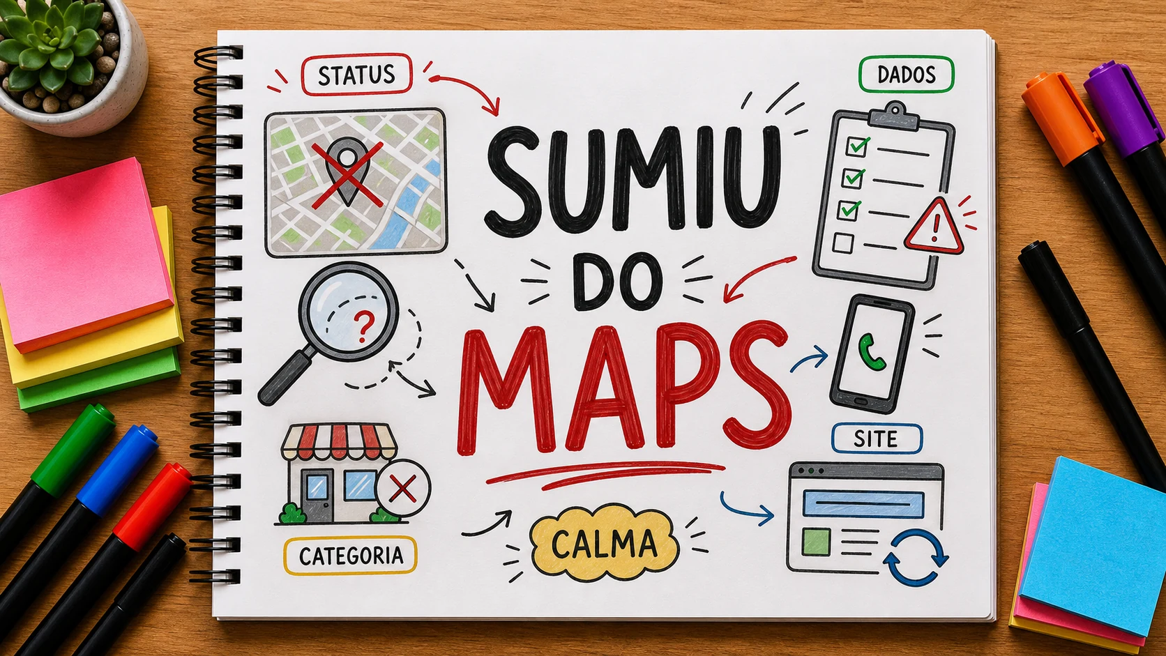 empresa sumiu do Google Maps com roteiro de diagnóstico seguro