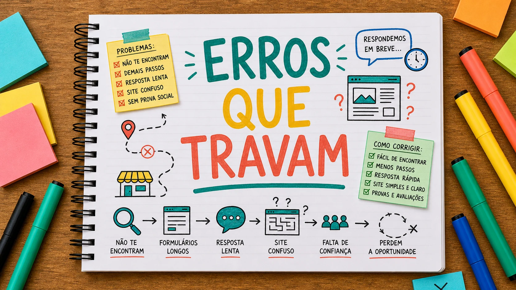 erros ao promover empresa local em planejamento visual para negócios locais