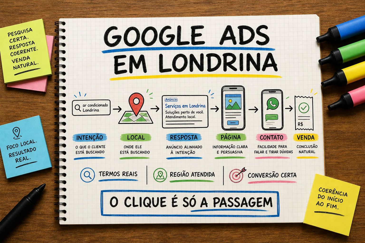 Google Ads em Londrina conectando buscas locais a contatos e vendas
