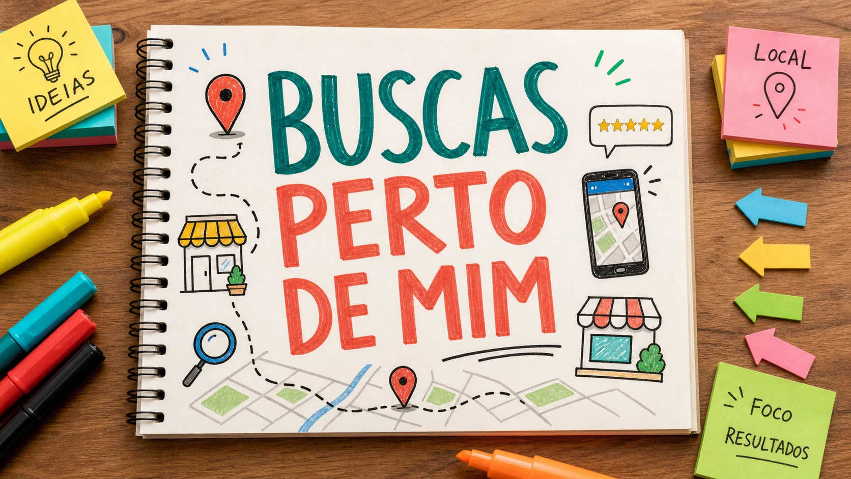como aparecer nas buscas perto de mim com perfil, site e sinais locais claros