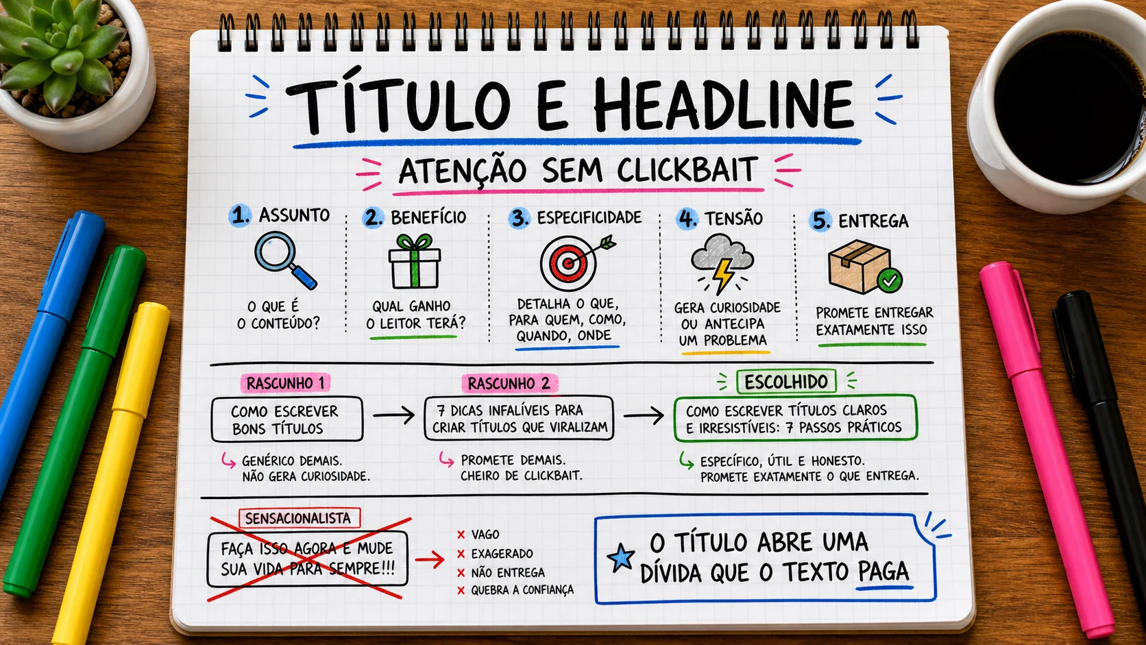 Headline marketing representado em uma cena editorial sobre escolha, contexto e decisão.
