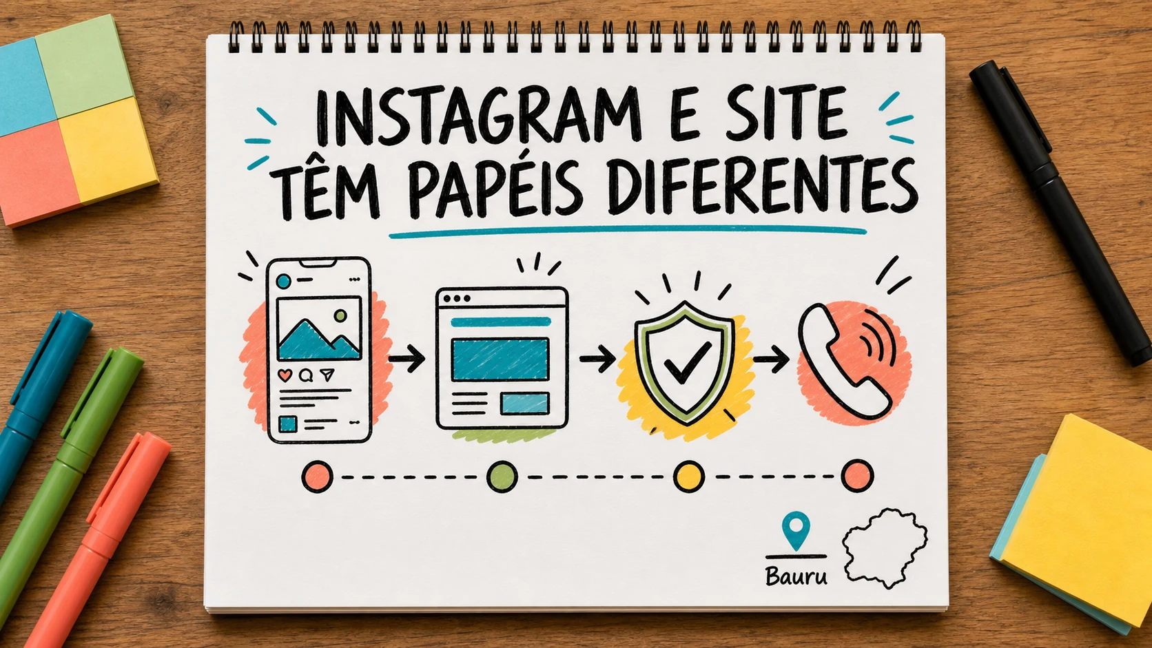 Instagram e site usados como canais diferentes na presença digital