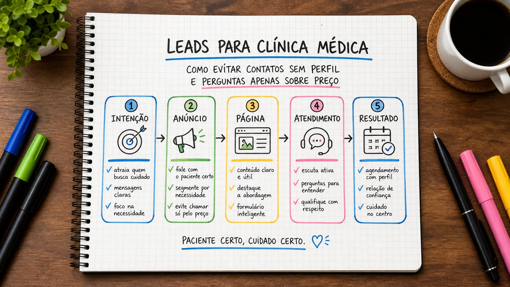 Infográfico sobre leads para clínica médica aplicado a clínicas médicas.