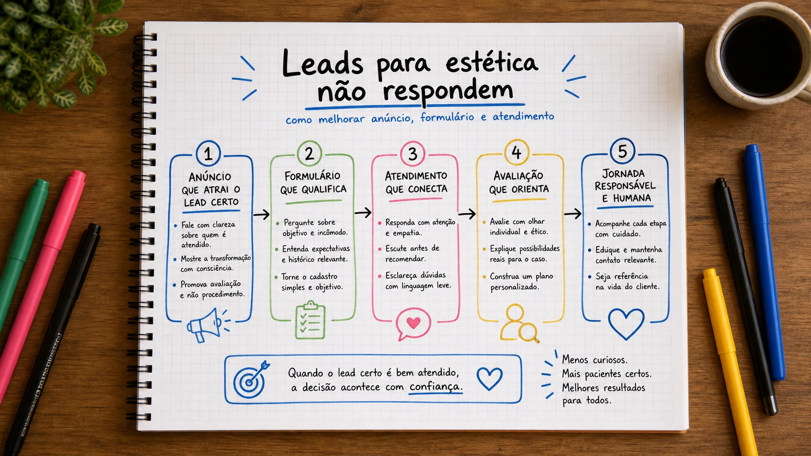 Infográfico sobre leads para estética não respondem aplicado a clínicas de estética.