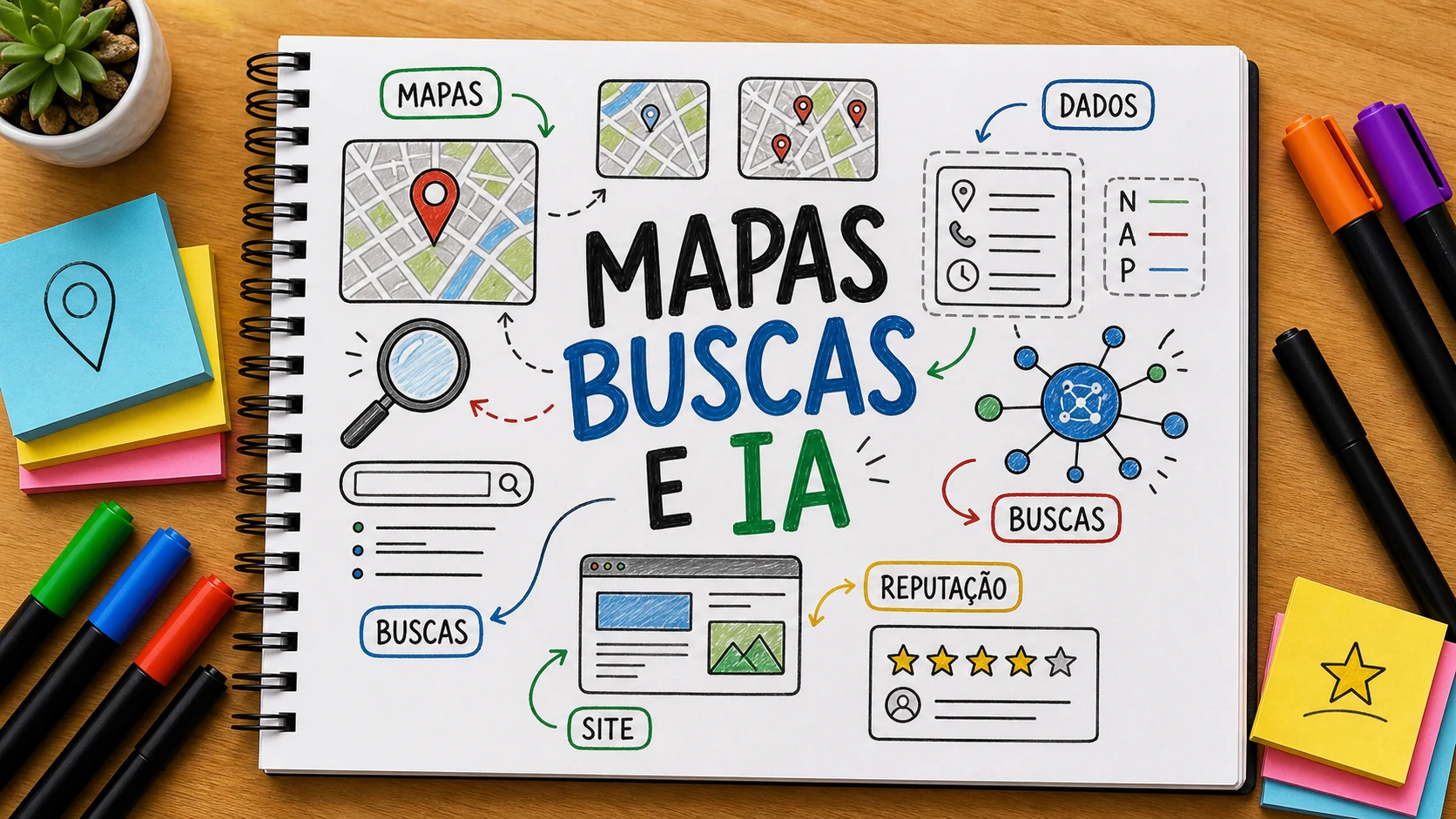 aparecer em mapas buscas e IA com presença local consistente