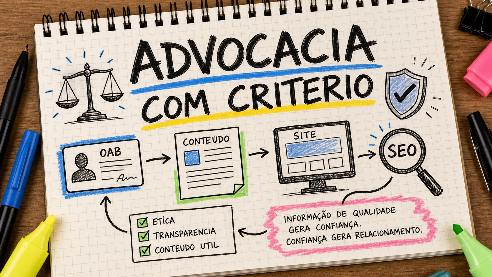 Marketing digital para advogados com conteúdo jurídico e presença ética