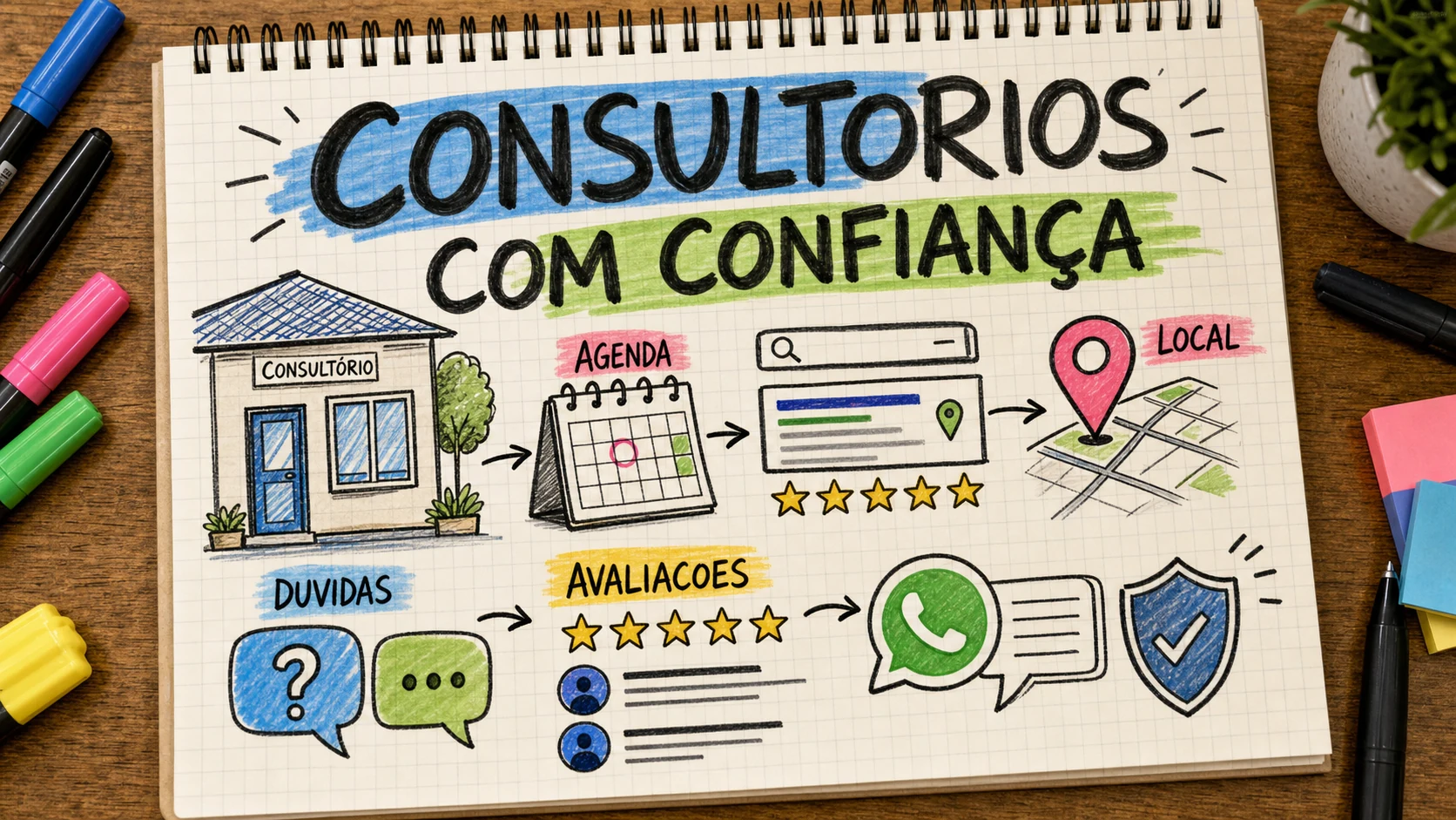 Marketing digital para consultórios com SEO local e agenda de pacientes