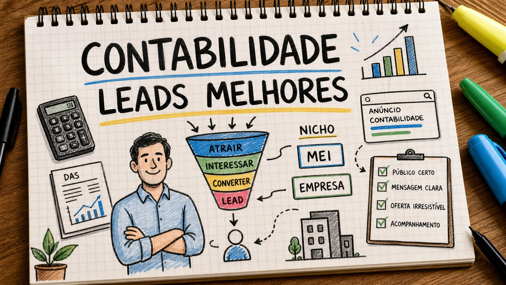 Marketing digital para contabilidade com nicho, SEO e geração de leads