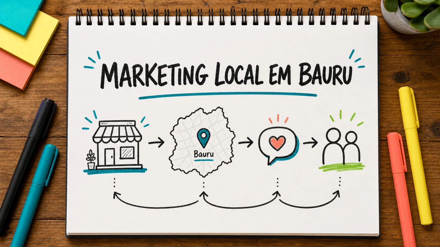 marketing digital local em Bauru com diagnóstico, Google, site e WhatsApp