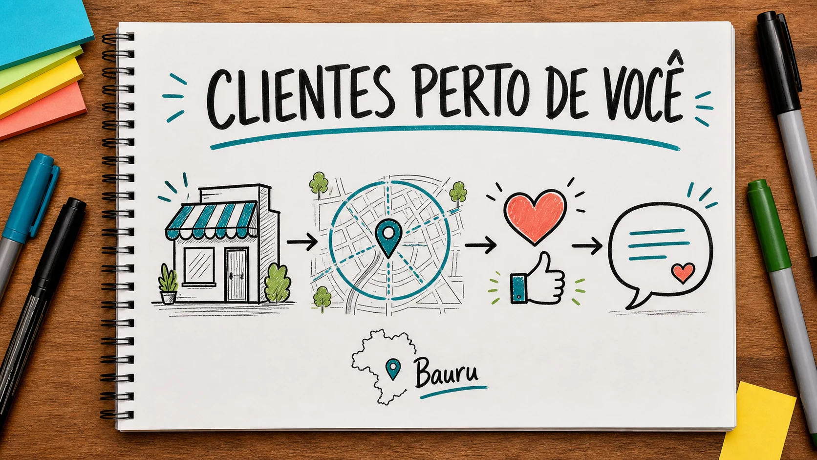 marketing digital local conectando Google, site, WhatsApp e avaliações