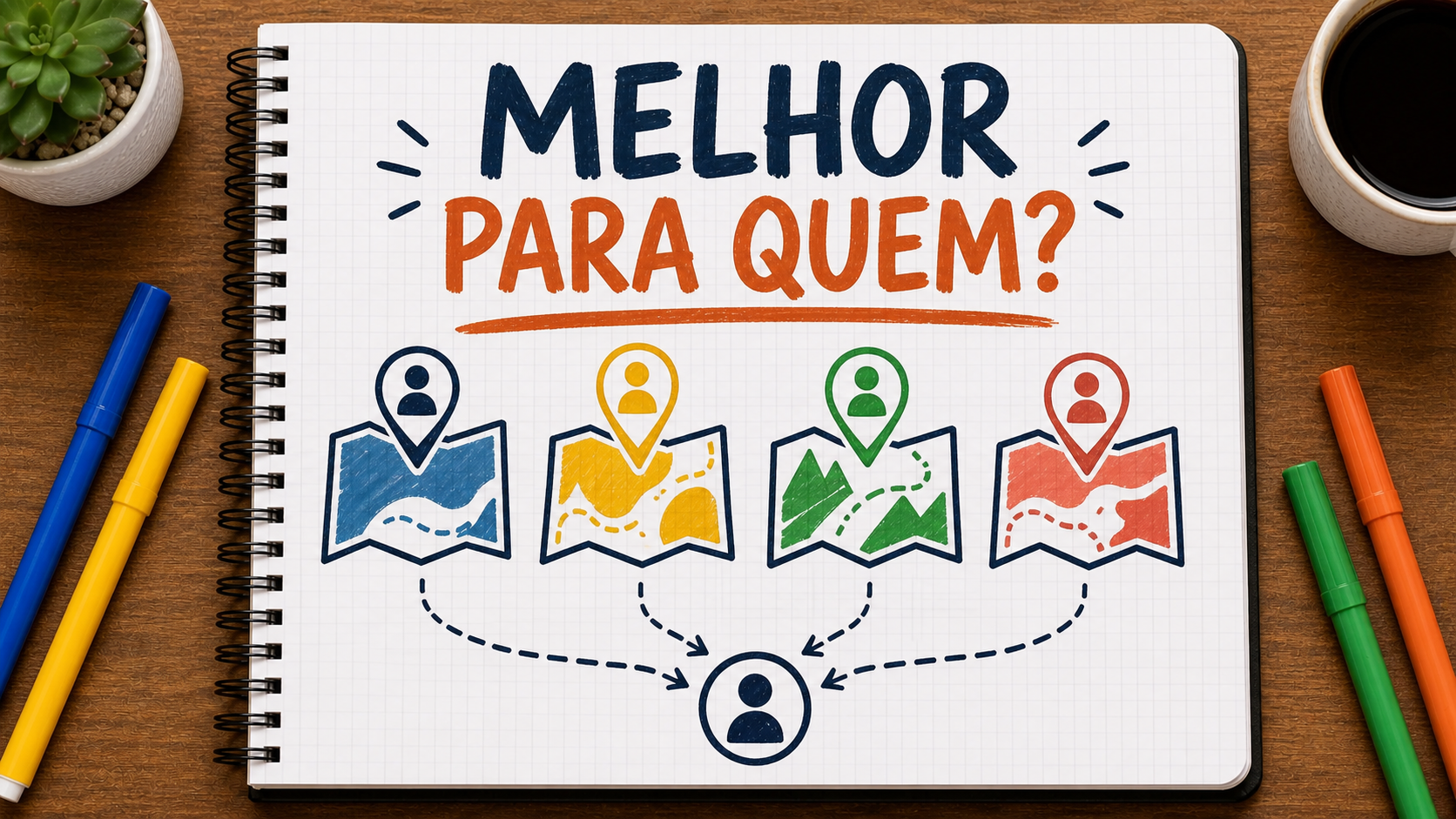 Diagrama conceitual sobre melhor para quem aplicado à estratégia empresarial