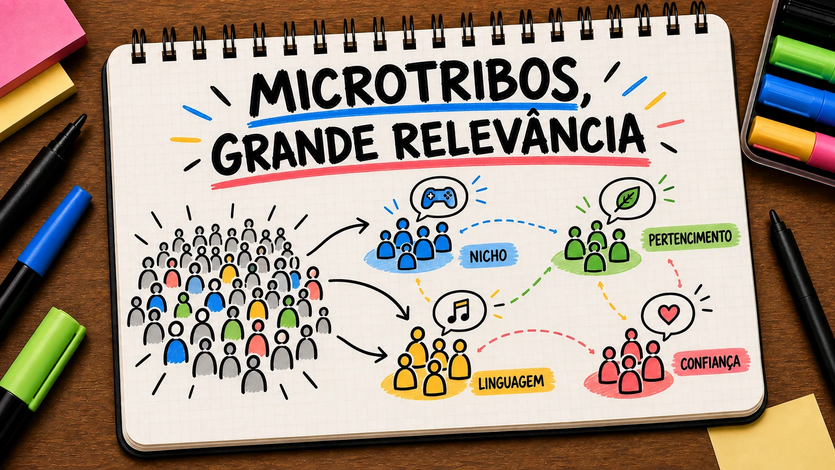 Microtribos no marketing conectadas por nicho, pertencimento, linguagem e confiança