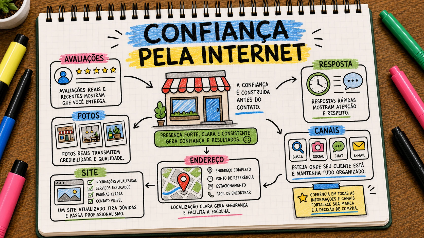 Como passar confiança pela internet com avaliações, fotos e site atualizado