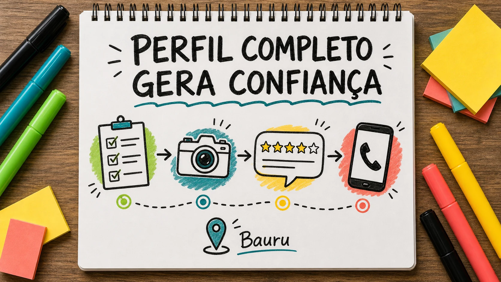 perfil completo no Google Maps com fotos avaliações e serviços