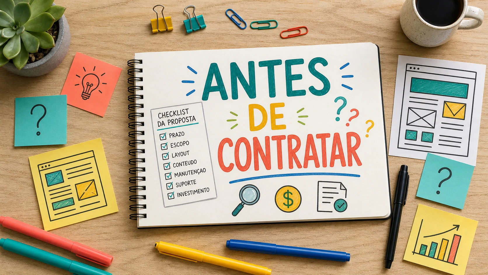 quanto custa criar um site com perguntas certas antes de contratar