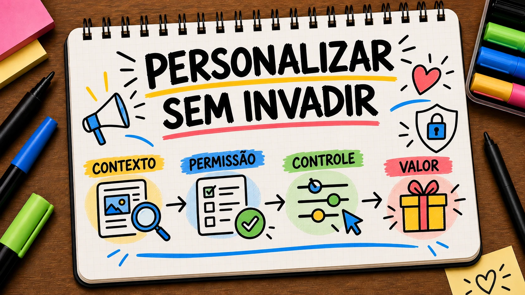 Personalização responsável equilibrando contexto, permissão, controle e valor