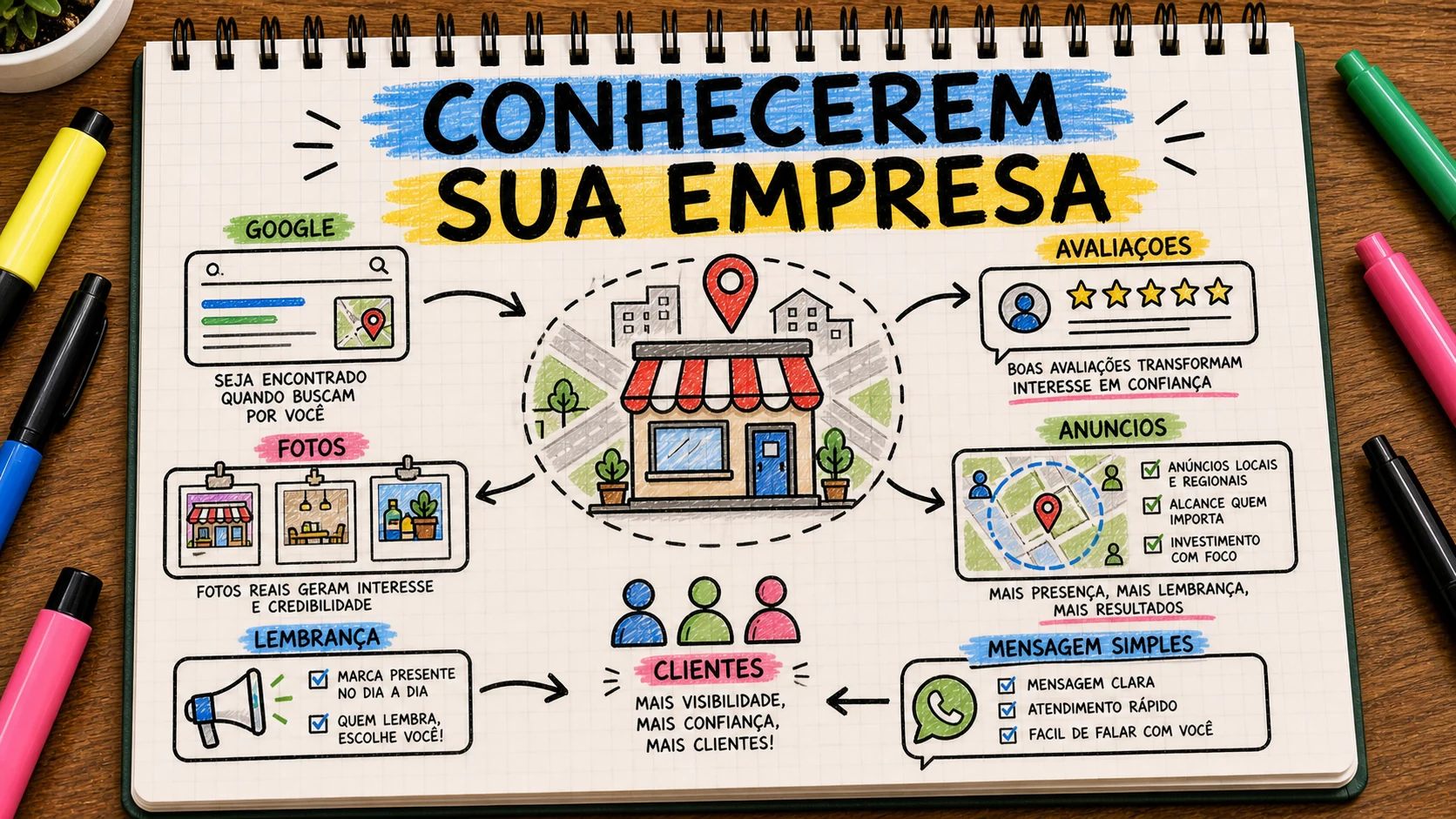 Como fazer pessoas conhecerem minha empresa com Google, redes e avaliações