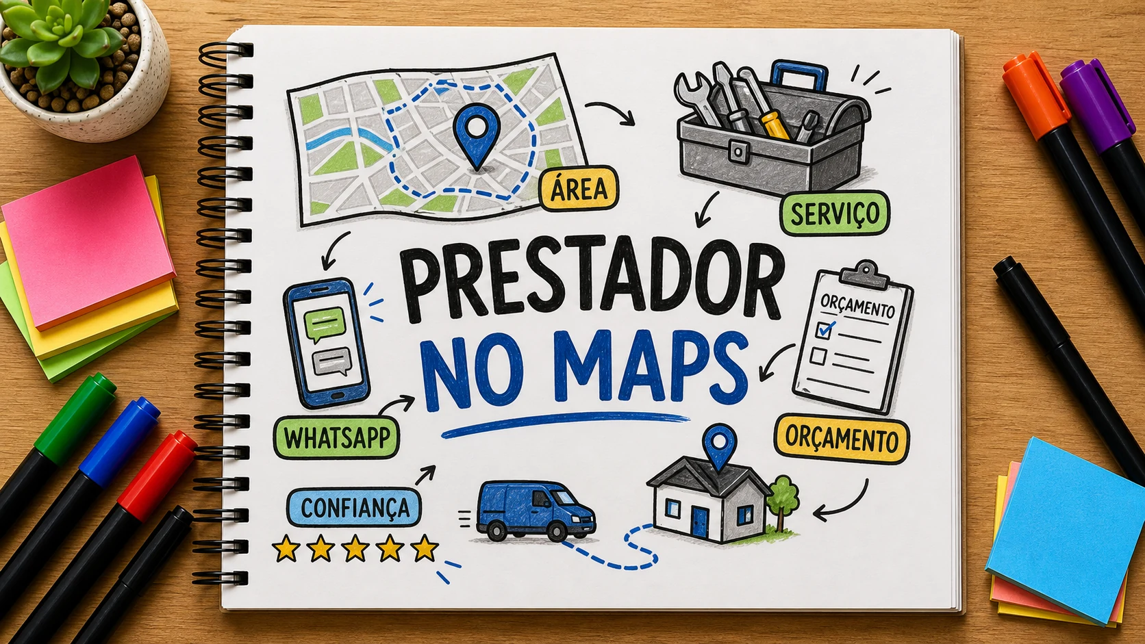 prestador de serviço perto de mim Google Maps com área de atendimento clara