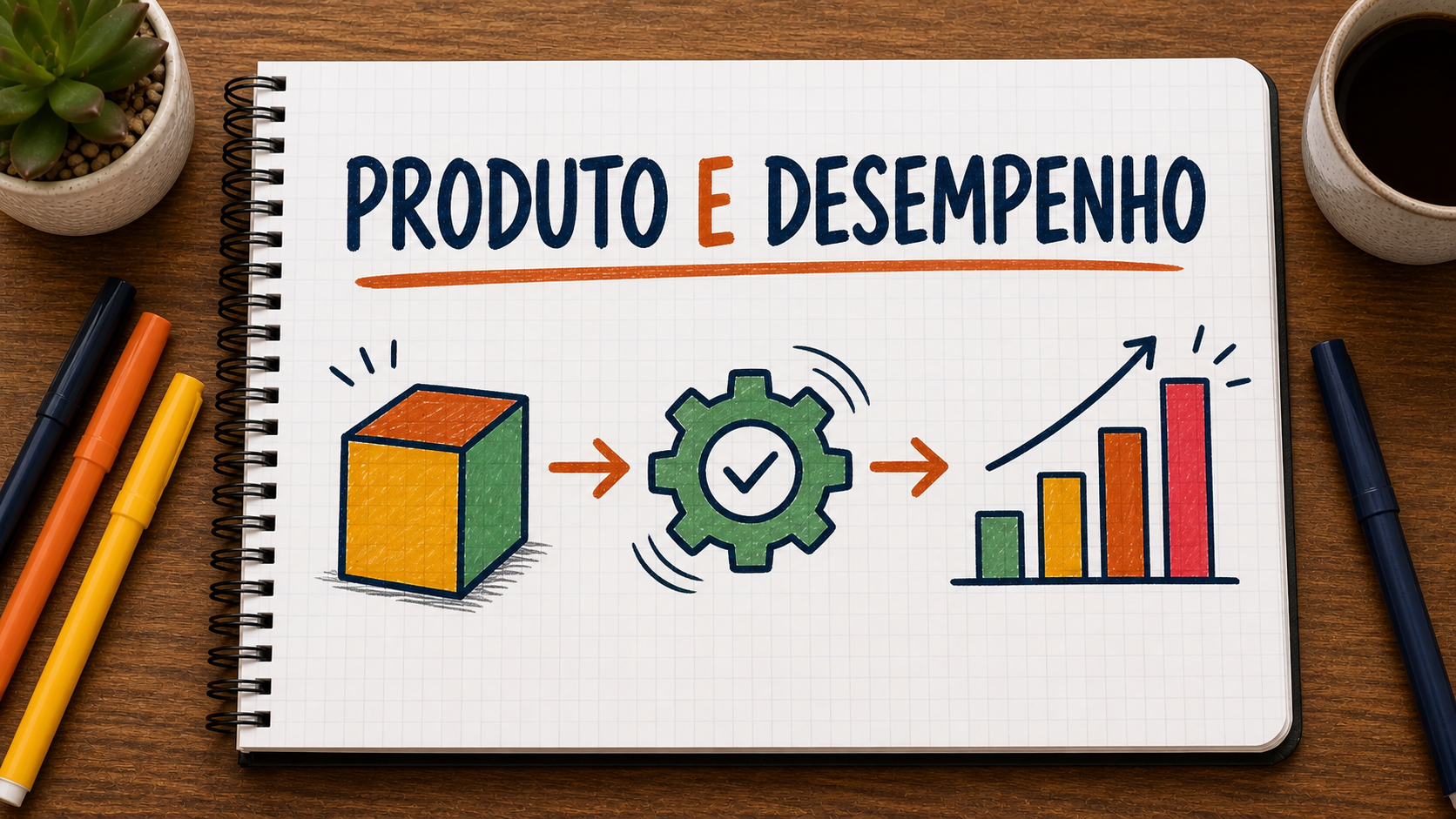 Ilustração sobre produto e desempenho no copywriting aplicada à publicidade e ao marketing