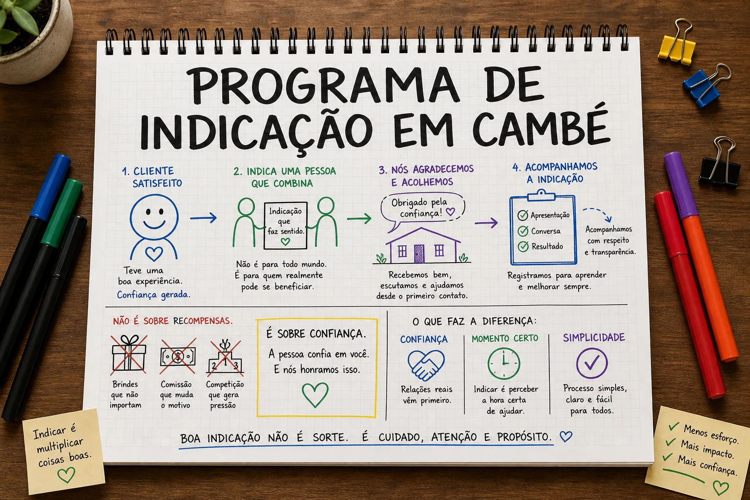programa de indicação em Cambé representado por decisões, canais e relacionamento com clientes locais