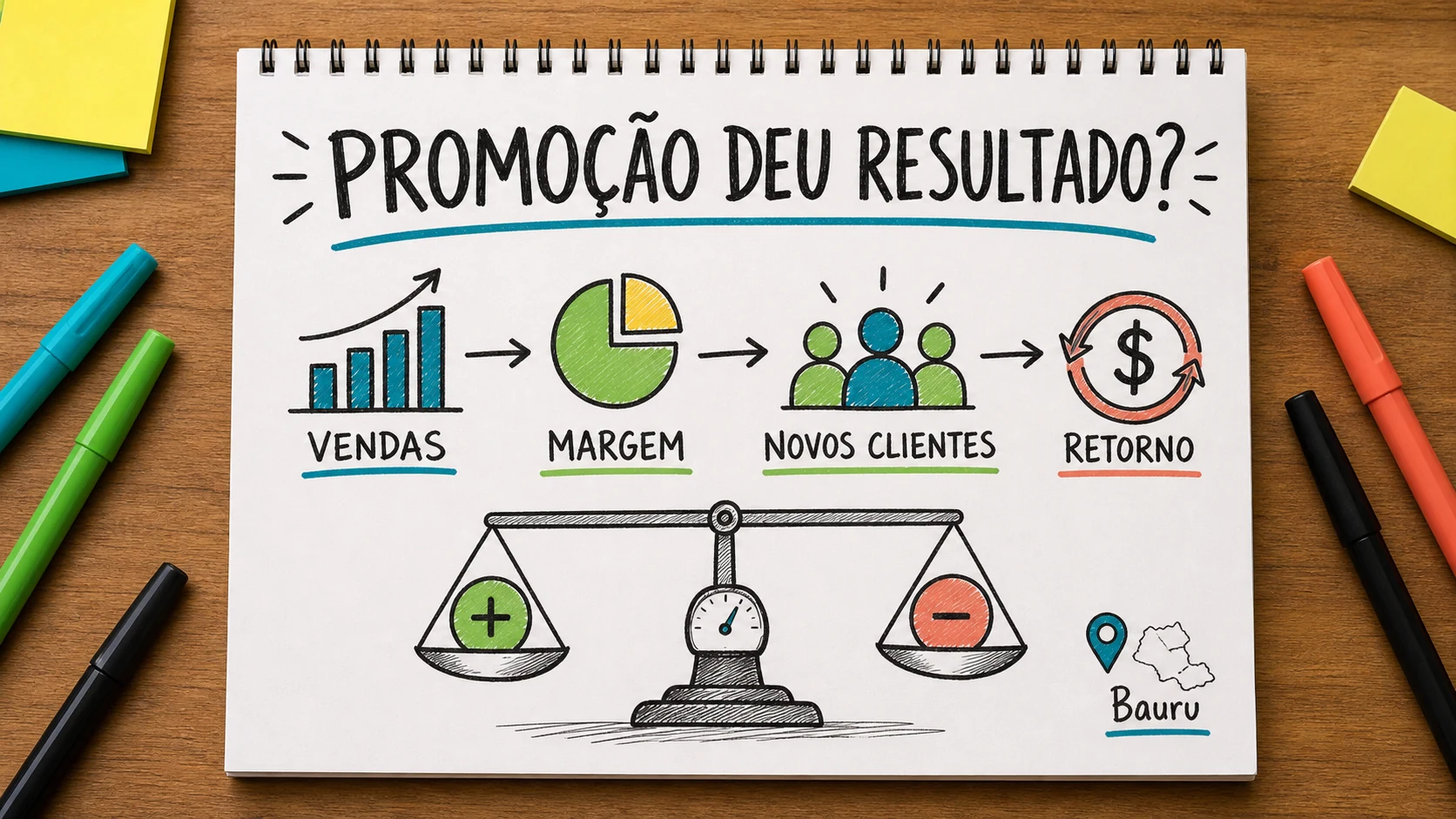 como saber se promoção deu resultado medindo margem, clientes e vendas