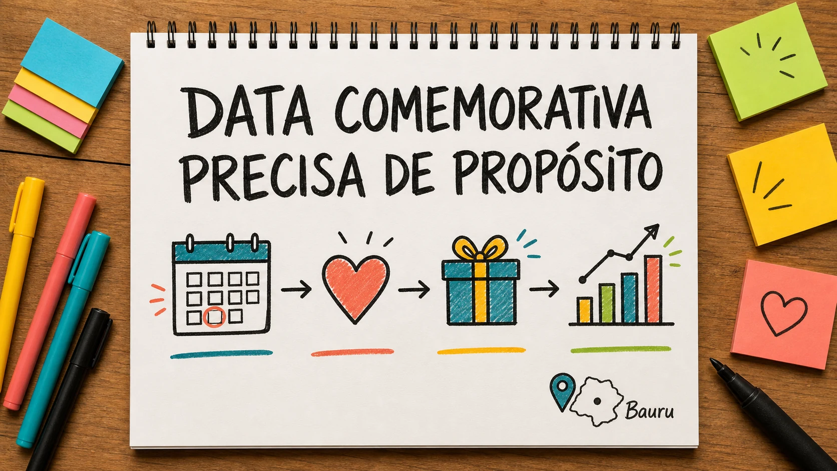 promover empresa local em datas comemorativas em planejamento visual para negócios locais