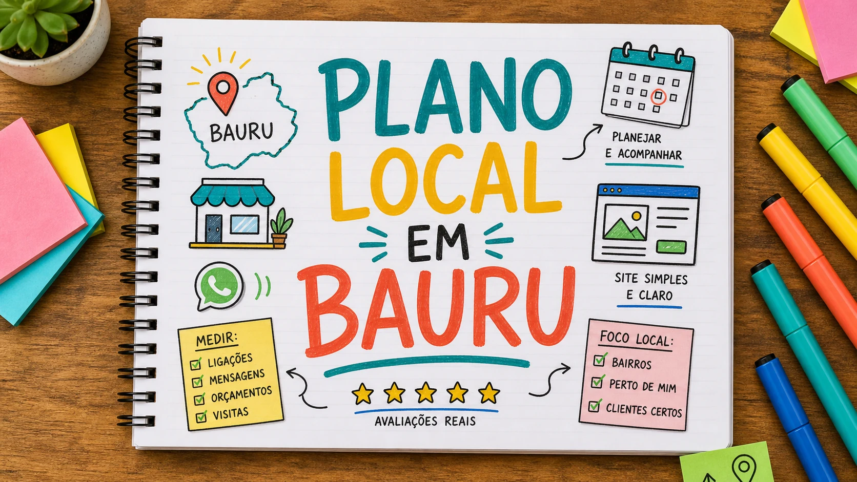 promover empresa local em Bauru em planejamento visual para negócios locais