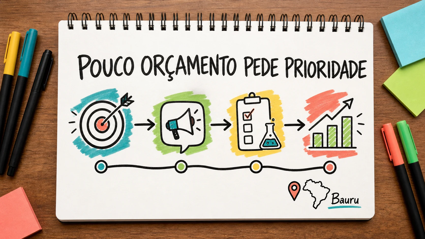 promover empresa local com pouco dinheiro em planejamento visual para negócios locais